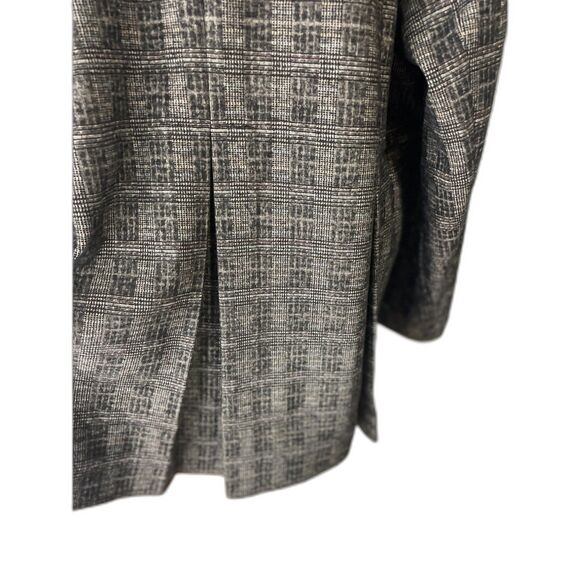 NWT Soft Surroundings Plaid Long Blazer Jacket – Women’s Plus Size 2X – Gray - Picture 6 of 8